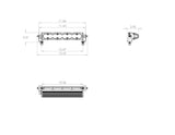 S8 Straight LED Light Bar Wide Cornering Baja Amber 10 Inch 701014