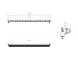 S8 Straight LED Light Bar Work/Scene Clear 40 Inch 704006