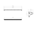 S8 Straight LED Light Bar Driving/Combo Clear 50 Inch 705003