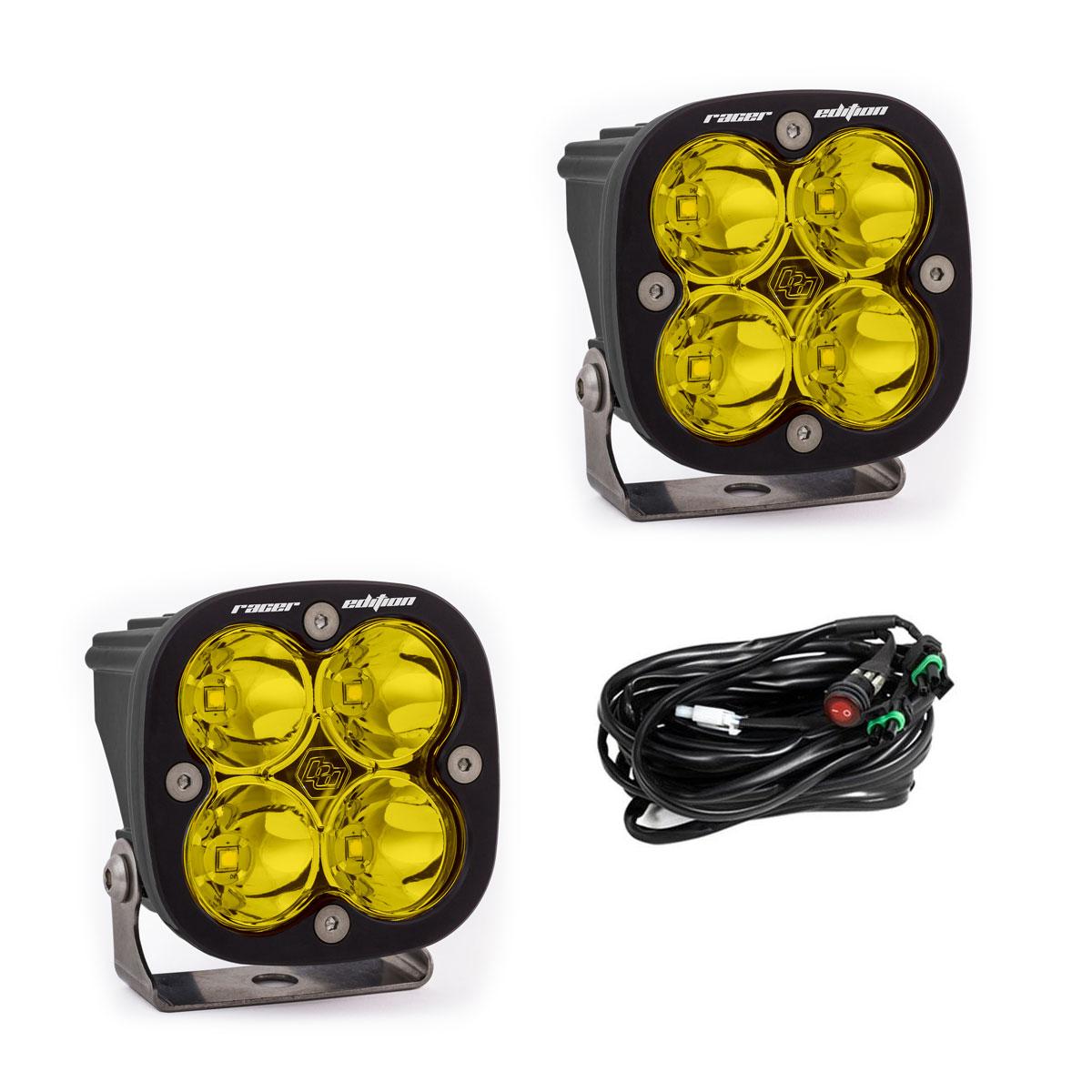 Squadron Racer Edition LED Auxiliary Light Pod Pair Baja Amber 727811