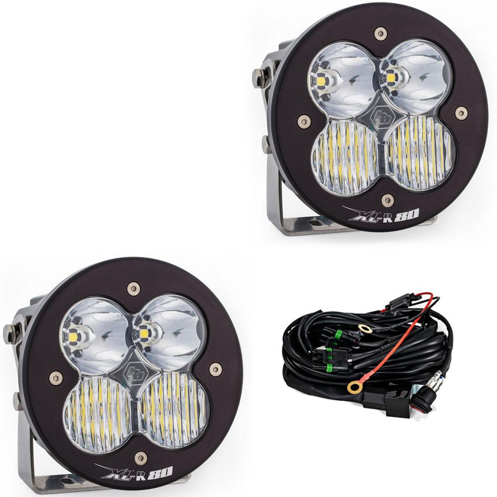 XL-R 80 LED Auxiliary Light Pod Pair Driving/Combo Clear 767803