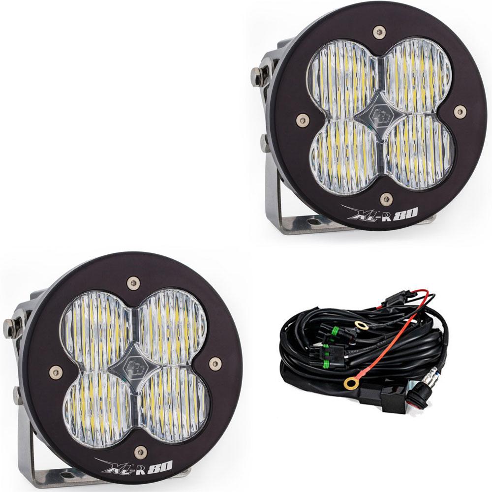 XL-R 80 LED Auxiliary Light Pod Pair Wide Cornering Clear 767805