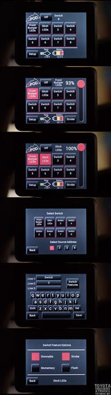 TJ Switch Panel 8 Circuit Source SE W/Touchscreen 97-06 Wrangler TJ sPOD 8-700-TS-TJ-GNJV