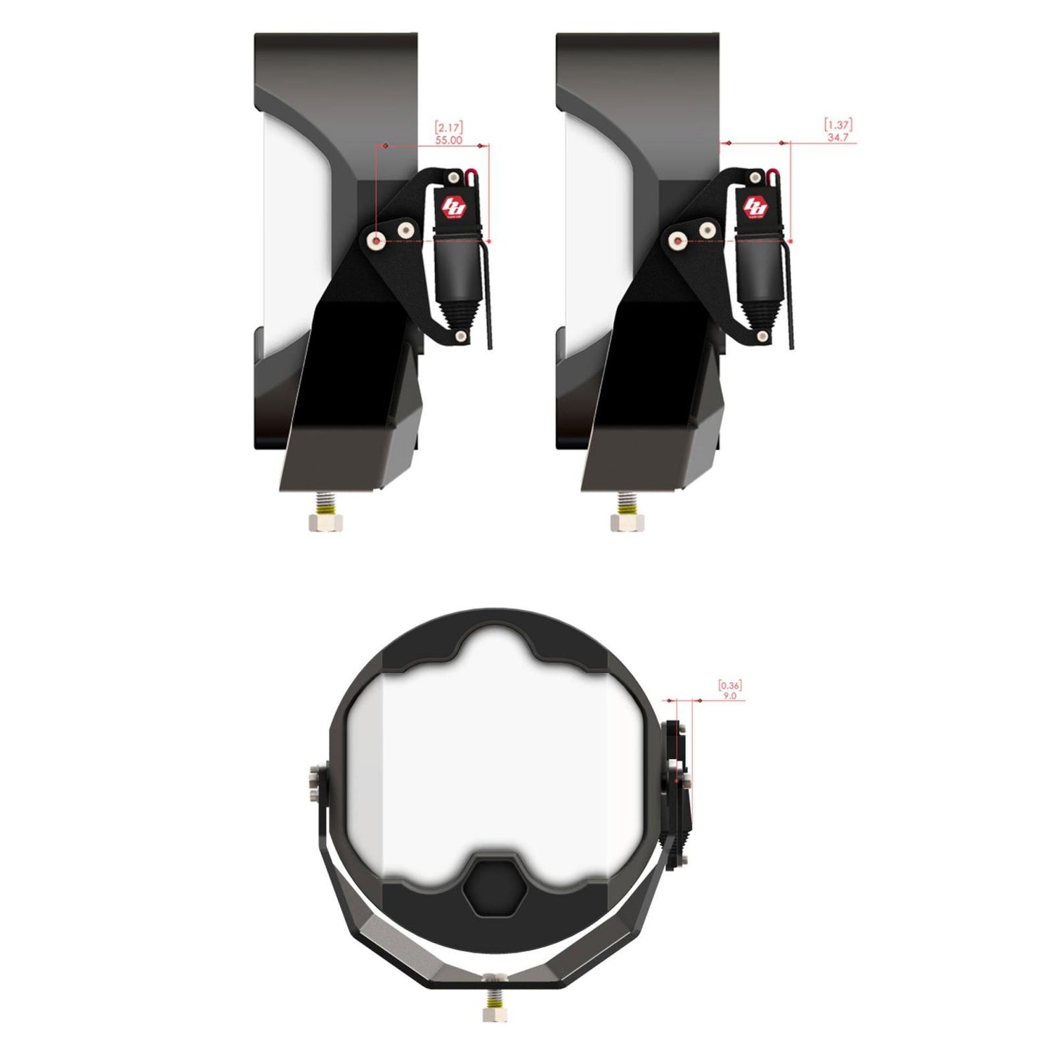 REFLEX™ Light Actuator Kit - LP4/LP6/LP9/XL-M Housing 80-0001