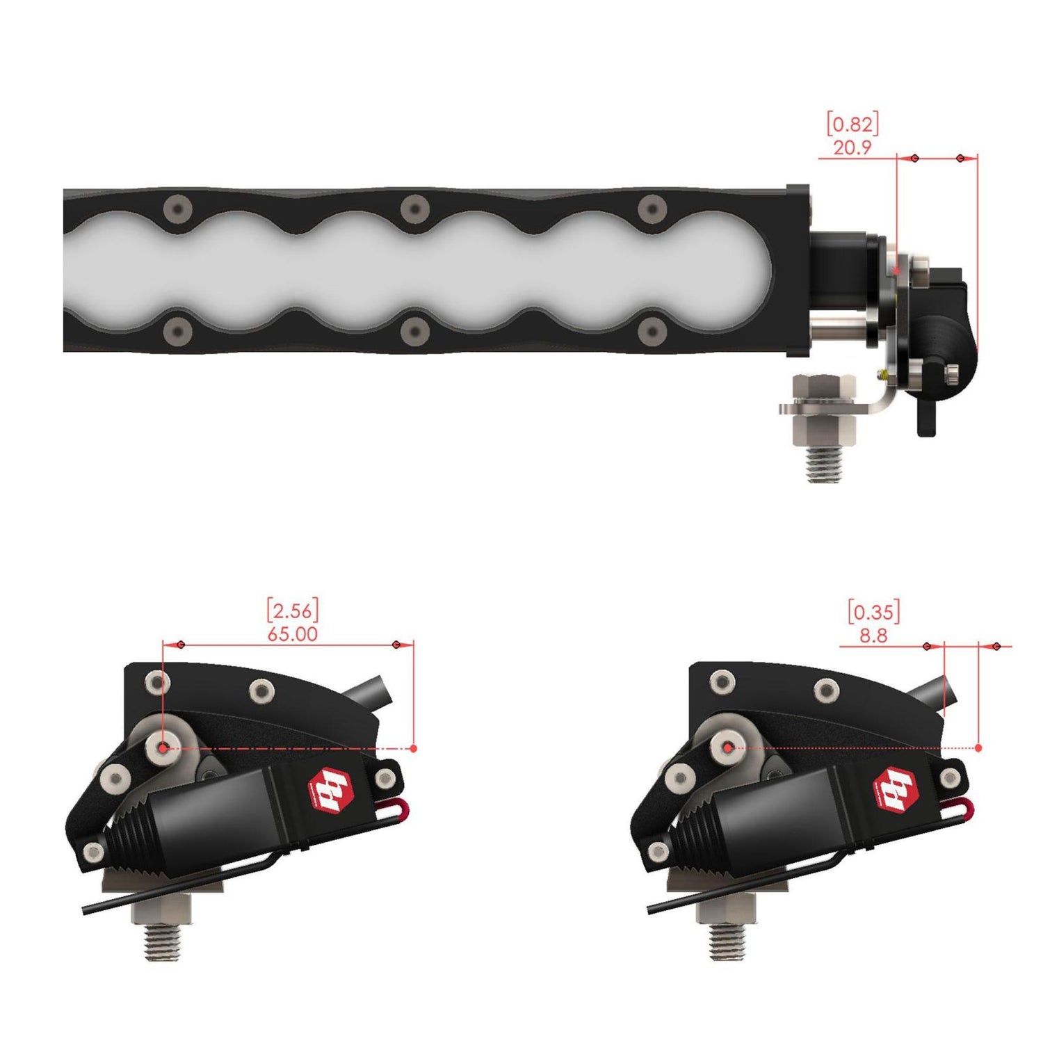 REFLEX™ Light Actuator Kit - S8 Light Bar S8 Double (20