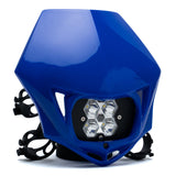 Squadron 2.0 Sport Motorcycle (D/C) LED Headlight Kit w/Shell Blue 84-7000-BU