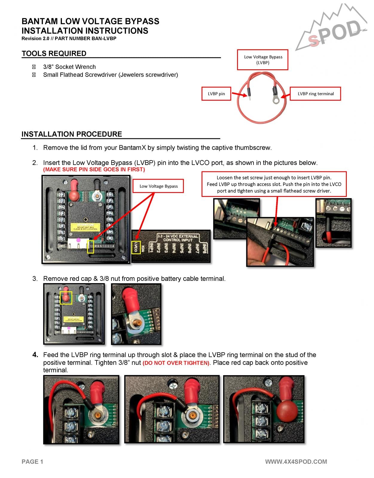 Bantam Low Voltage Bypass - Universal 860005-GNJV