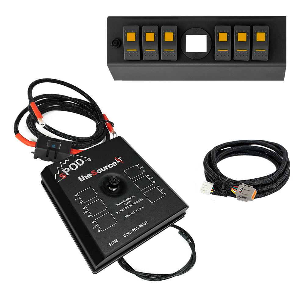 SourceLT w/ Genesis Adapter and Amber LED Switch Panel for JK 2009-2018 873125-GNJV