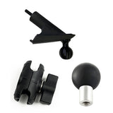 CMM A-Pillar Ball Mount/Double Socket Short Arm Extension/1-inch Ball Mount Package for sPOD Controllers - Jeep JL/JT 2018-23 200244_860245_860215_kit
