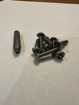 CoverGuard Security TailGate Fastener Kit - stainless steel tamper-resistant screws and proprietary drive bit on white background
