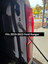 LightGuard Lite taillight security fasteners installed on a 2019-2023 Ford Ranger - anti-theft protection for truck tail lights