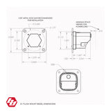 S1 Flush Mount Bezel Kit - Universal 66-0009