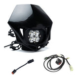 Squadron 2.0 Sport (D/C) Universal Headlight w/Shell / Wiring Harness Package - Honda CRF450R 2009 BD-hon-450r-09-bundle