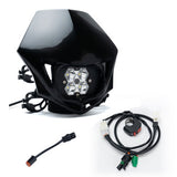 Squadron 2.0 Sport (D/C) Universal Headlight w/Shell / Wiring Harness Package - Kawasaki KX250F/450F 2009-18 BD-Kaw-250F450F-09-18-Bundle