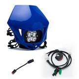 Squadron 2.0 Sport (D/C) Universal Headlight w/Shell / Wiring Harness Package - Kawasaki KX250F/450F 2009-18 BD-Kaw-250F450F-09-18-Bundle