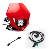 Squadron 2.0 Sport (D/C) Universal Headlight w/Shell / Wiring Harness Package - Kawasaki KX250F/450F 2009-18 BD-Kaw-250F450F-09-18-Bundle